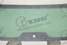 ЗАДНО СТЪКЛО RENAULT SCENIC II 2003- ТЪМНОЗЕЛЕНО С ДУКС